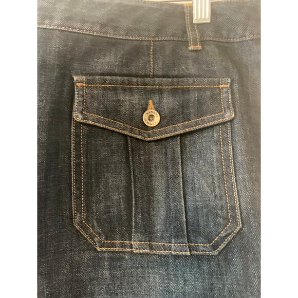 Banana Republic Vintage Y2K Denim Jean Skirt Women's Stretch Size 14 Classic - Picture 4 of 7